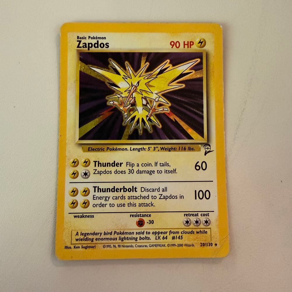 Zapdos 20/130 XY Evolutions Pokemon Card